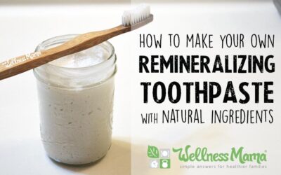 Homemade remineralizing toothpaste recipe